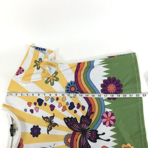 dELiA*s by Dolls Kill Retro Butterfly Collage Print Baby Tee Plus 3X Cropped 90s - Picture 8 of 10